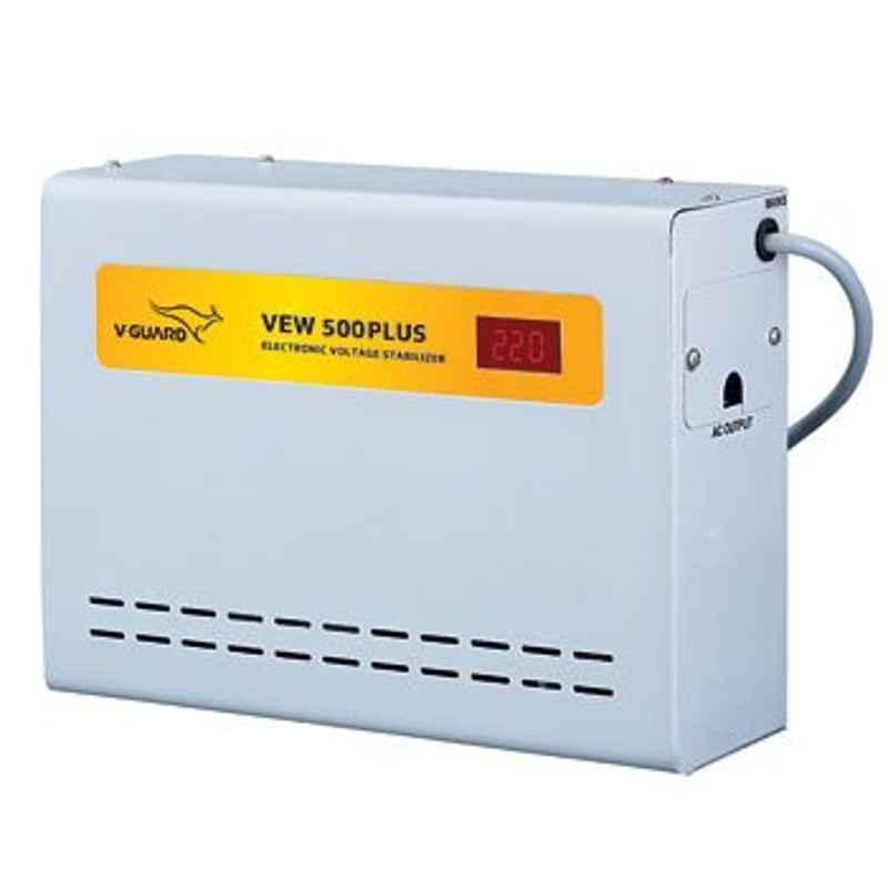 V-Guard VEW 500 Plus Electronic Voltage Stabilizer, 100-300 V