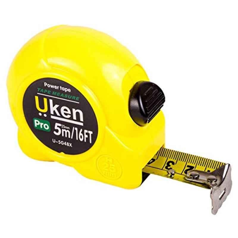 Uken 5m ABS Yellow Measuring Tape