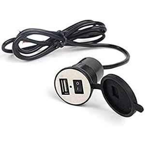 AOW Motorcycle Bike Mobile Phone USB Charger Power Adapter 12v (Waterproof) for Bullet Electra