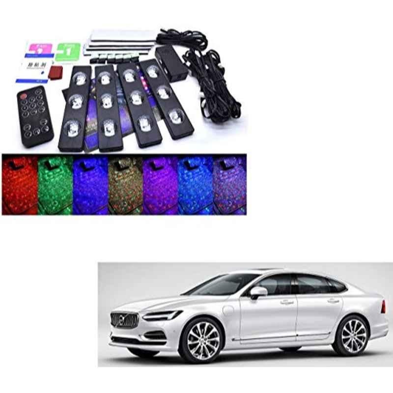 Kozdiko 4 Pcs Plastic LED Car Starlights Kit with 7 Different Colors for Volvo S90