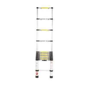 Bathla Vanguard 12 Step Sliver & Black Aluminium Telescopic Ladder