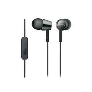 Sony MDR-EX155AP Black In Ear Wired Headphone with Mic