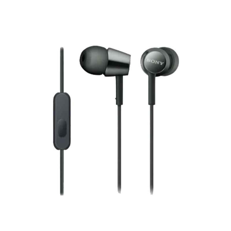 Sony MDR-EX155AP Black In Ear Wired Headphone with Mic