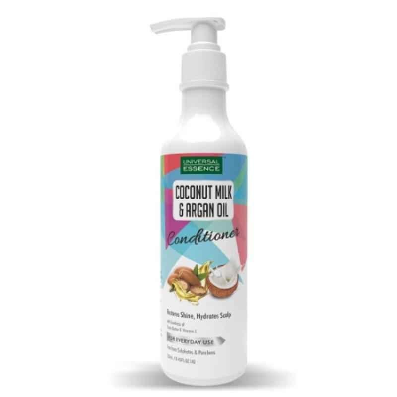 Universal Essence 250ml Coconut Milk Argan Oil Hair Conditioner, 746175731980