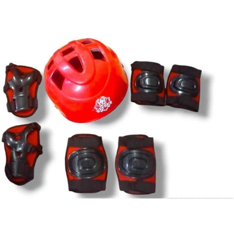 RB International Red & Black Latest Design New Multipurpose Cycling Skating Kit-505 Skating Kit