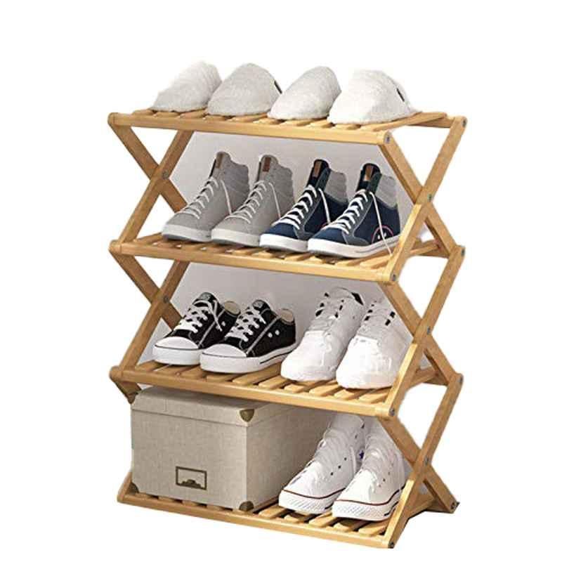 Rubik Multi-Tier Adjustable Wooden Shoe Stand