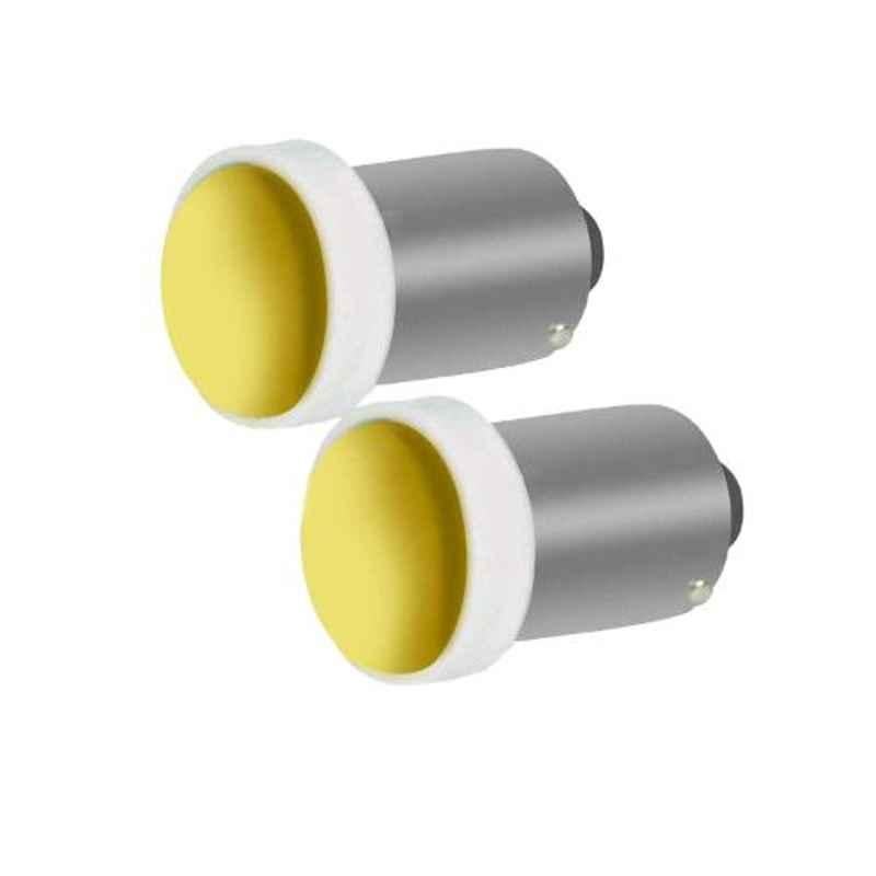 AllExtreme EXBA9SY 2 Pcs 5W 5 SMD Yellow BA9S LED Parking Light Set