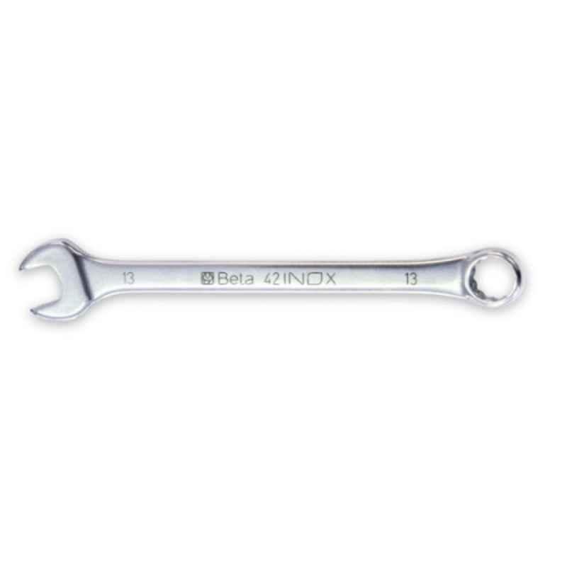 Beta 42INOX 17x17mm Stainless Steel Combination Wrench, 000420317