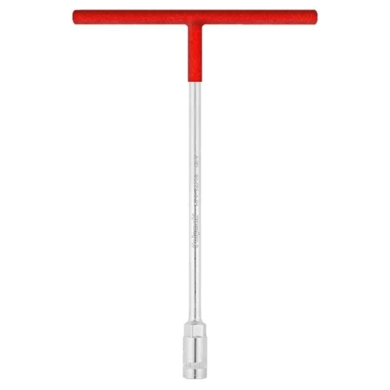 Polymak 8mm CrV Steel Heavy Duty T Shape Socket Spanner with TPR Grip Handle, HT-P-TSS-8