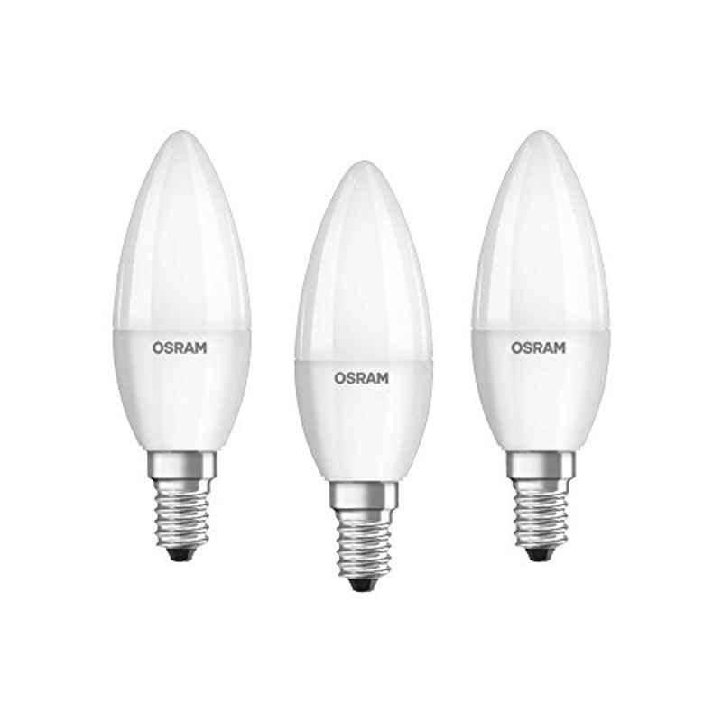 Osram Classic 5W 2700K E14 Mini Frosted LED Candle Lamp (Pack of 3)