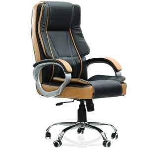 Chair Garage PU Leatherette Black Adjustable Height Office Chair with Back Support, CG156