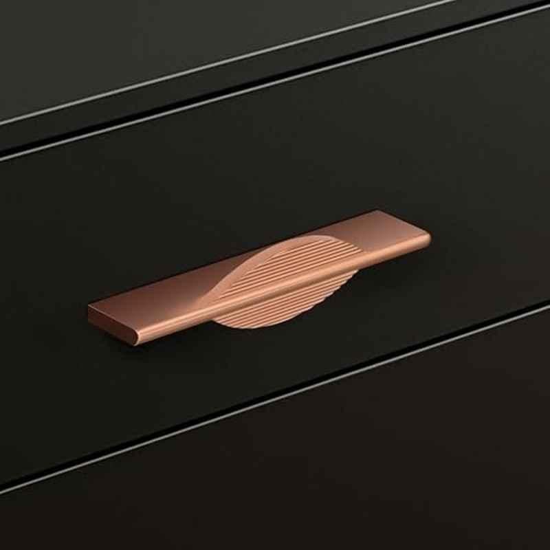 Plantex 160mm Aluminium Rose Gold PVD Finish Pull Cabinet Handle for Home & Office, APS-DTC-5590-RG-160MM