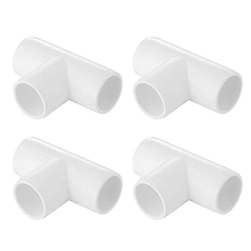 3/4 inch 3 Way PVC Tee (Pack of 4)
