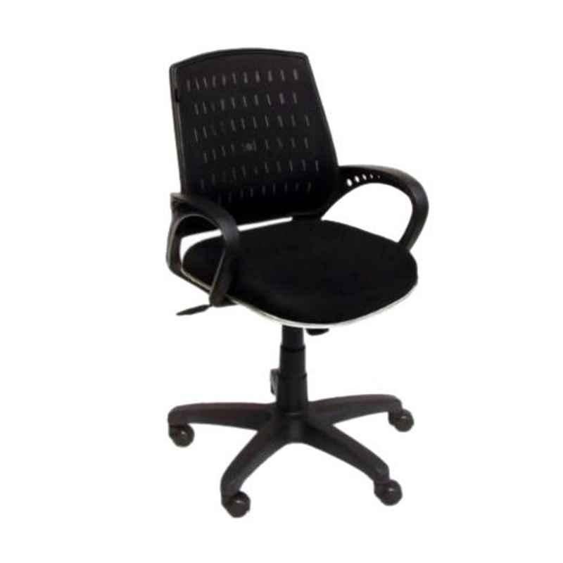 Arko Black Low Back Adjustable Push Back Ergonomic Chair, 907