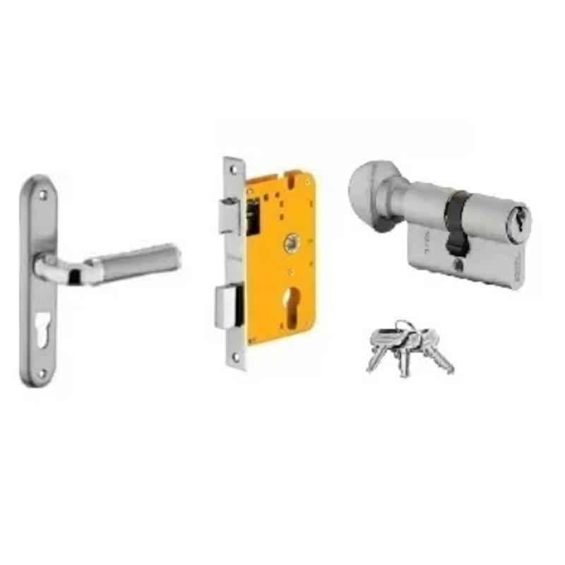 Dorset HL Series Inspire 60mm Stainless Steel Patina Finish Door Handle Lock Set with Knob & Key (Pack of 3)