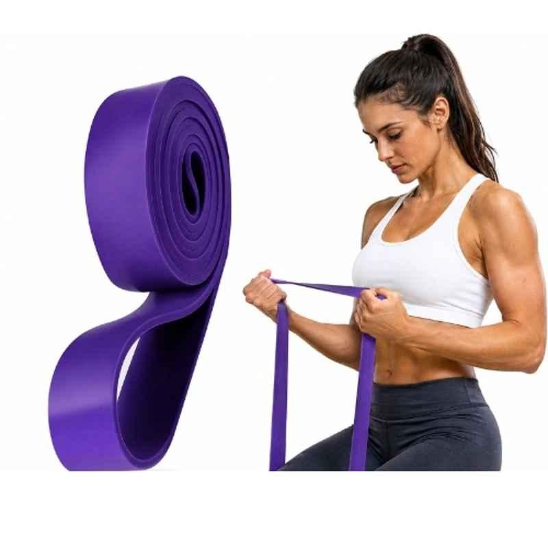 Shopeleven 3x107cm TPE Purple Resistance Band for Strength Training, Body Building & Stretching