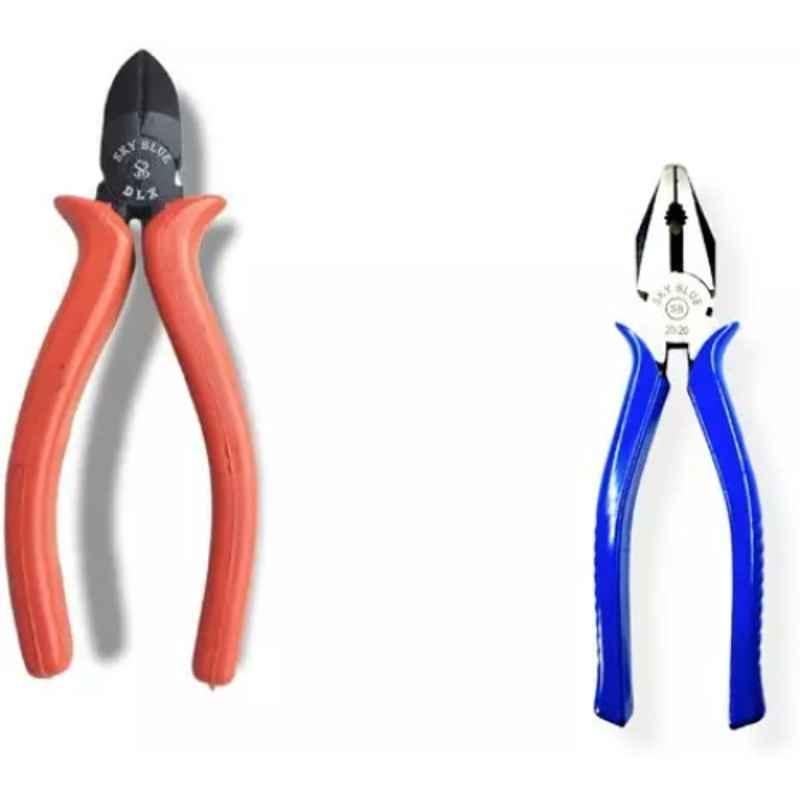 Sky Blue 2 Pcs 7.8 inch Lineman Plier Combo, SBE_PLIER_0761