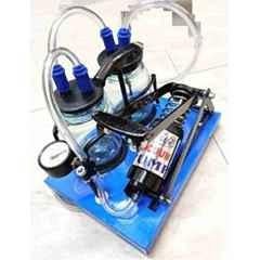 Florix Nation 1000mlx2 Glass Stainless Steel & Aluminium Double Jar Foot Operated Suction Machine with Induction Motor