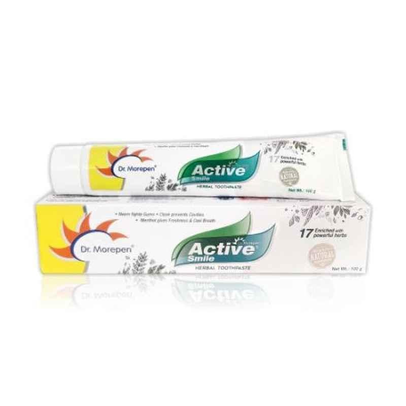 Dr. Morepen 100g Active Smile Herbal Toothpaste