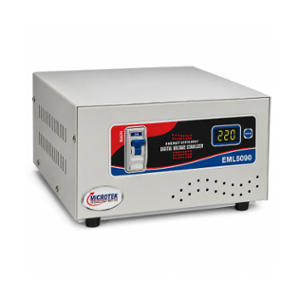 Microtek EML 5090 5KVA 90-300V Mainline Digital Voltage Stabilizer with 2 Years Warranty, 899-140-5090