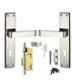 Atom 190mm 6 Lever Black Silver Finish Mortise Cylindrical Knob Lock Handle Set with 3 Keys, 903C.YBS.OSK