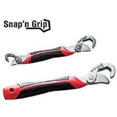 Meenu Arts Multi-Function Universal Quick Snap'N Grip Adjustable Wrench Spanner (Pack of 2) S-8