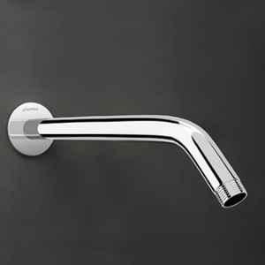 Plantex 11 inch Chrome Round Bend Shower Arm for Overhead Shower/Stainless Steel Shower Pipe/Wall Mount Bathroom Fitting with 1/2 inch Thread