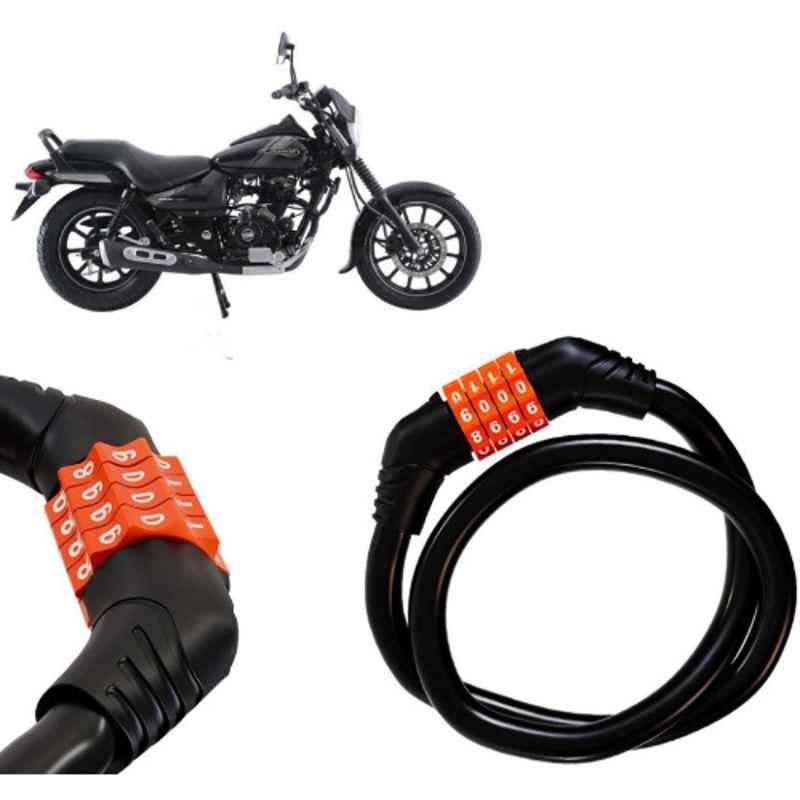 Buy Auto Pearl Black Orange Digit Anti-Theft Combination