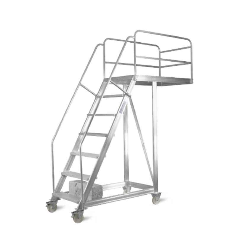 Topman 10+1 Step Aluminium Cantilever Staircase Ladder, CSAL11