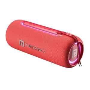 Portronics Resound 2 15W Red Portable Bluetooth Speaker with RGB Lights, POR 2184