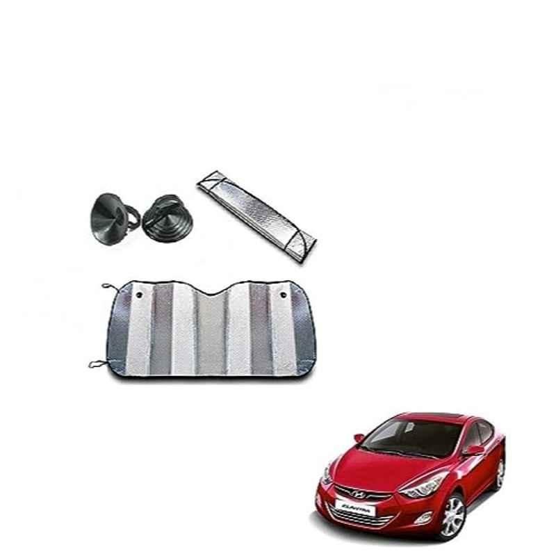 Kozdiko Aluminium Foil UV Protection Silver Windshield Sun Shade for Hyundai Elantra