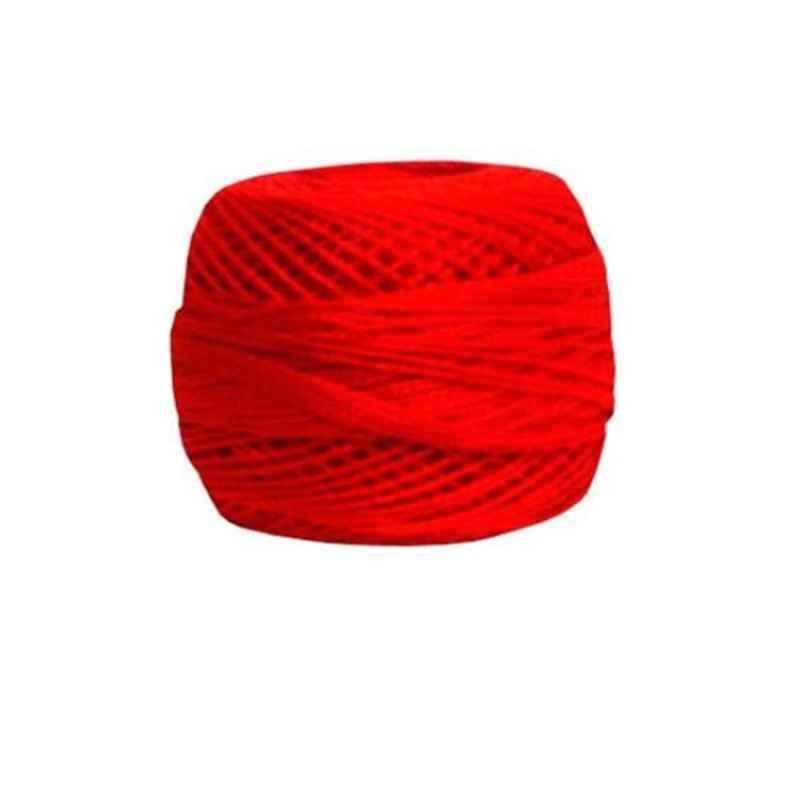 DMC Bright Red Pearl Cotton Ball, Size: 8