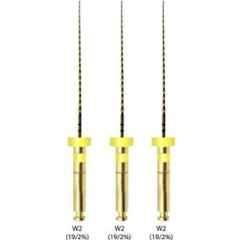 Waldent 6 Pcs 19mm W1 (17/8%)Wal-Flex Gold Rotary Files Safe Orifi Set