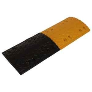 Ladwa 1m 50mm Black & Yellow Rubber Road Hump Safety Speed Breaker, LSI-RHC-50mm