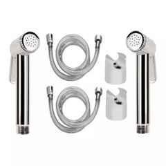 Fastgear ABS Silver Chrome Finish Health Faucet Set, FG009