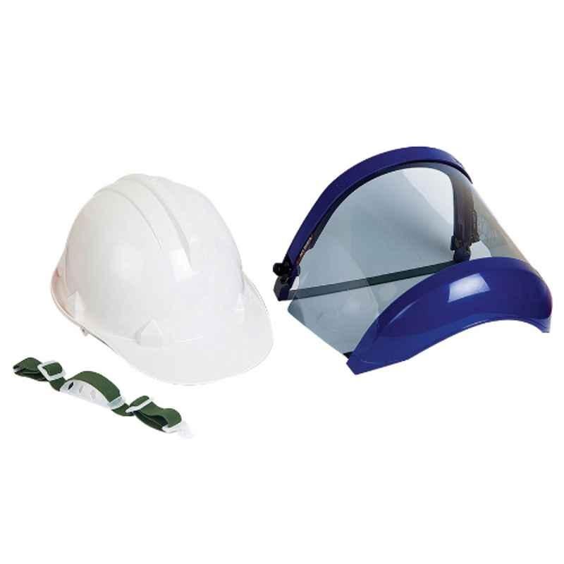 Blue Eagle ARC-FCA8+HR36WH Arc Flash Face Shield with Helmet Set