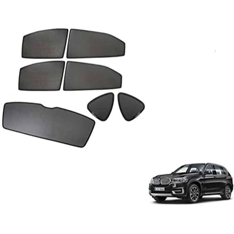 Kozdiko 5 Pcs Mesh Black Fixed Window & Rear Sun Shades Set for BMW X5