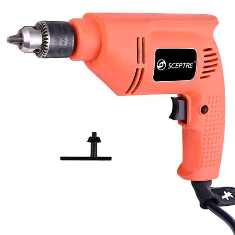 Sceptre SP 2310 300W 10mm Metal Alloy Orange Electric Drill Machine with PE Head Long Cord