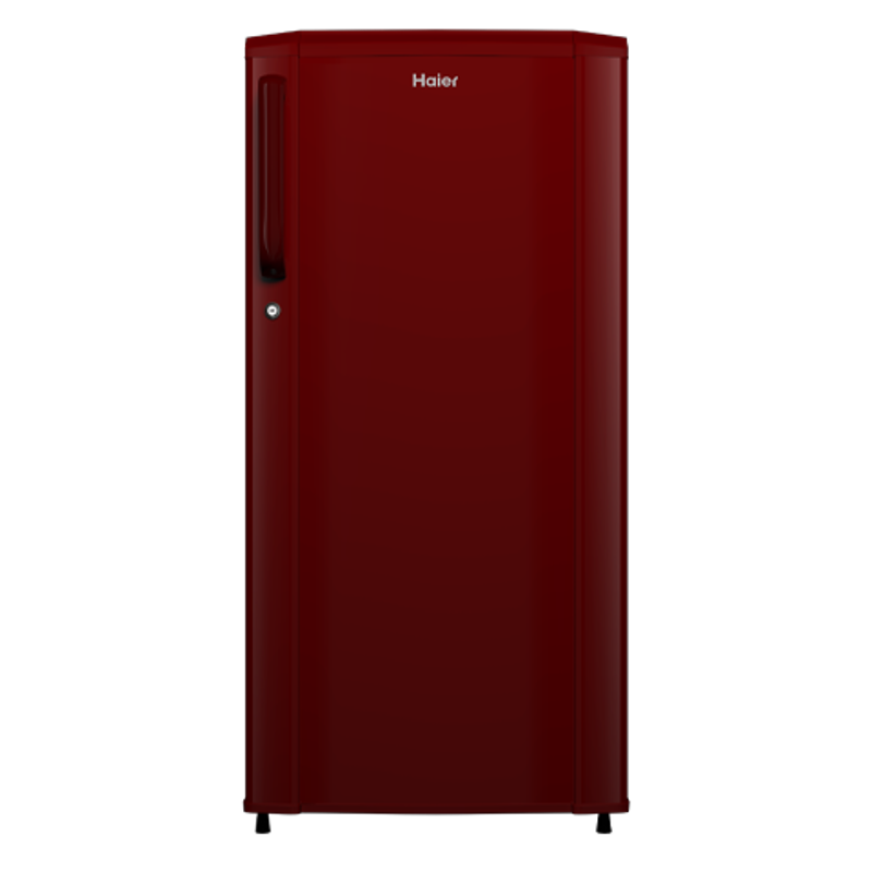 Haier 190L Direct Cool Single Door Red Refrigerator, HRD-1902BBR-E