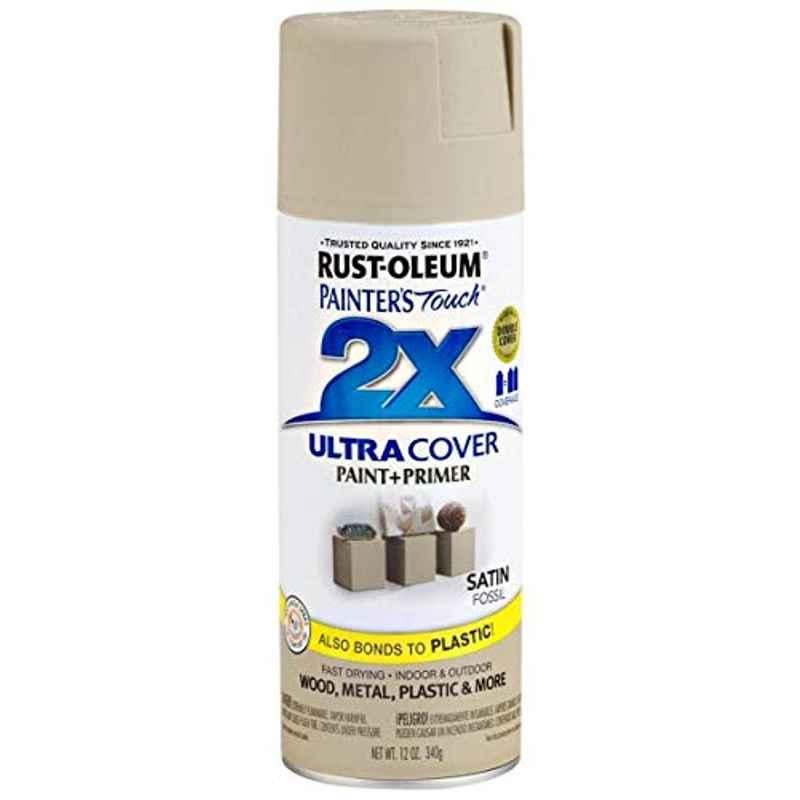 Rust-Oleum Painters Touch 12oz Satin Fossil 249080 Satin 2X Ultra Cover Spray