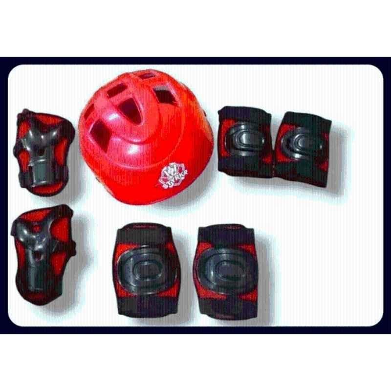 STYRKR Plastic & EVA Foam Red Skating kit New Kit-028 Skating Kit