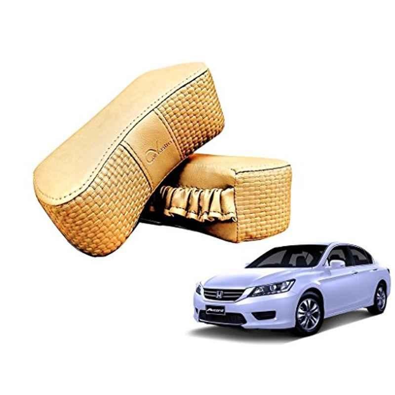 Kozdiko 2 Pcs Memory Foam Beige Luxurious Neck Rest Set for Honda Accord, koz_40219