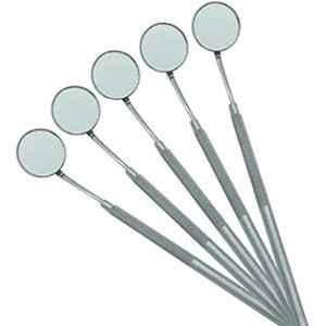 Forgesy Stainless Steel Dental Mirror with Handle, FORGESY222 (Pack of 10)