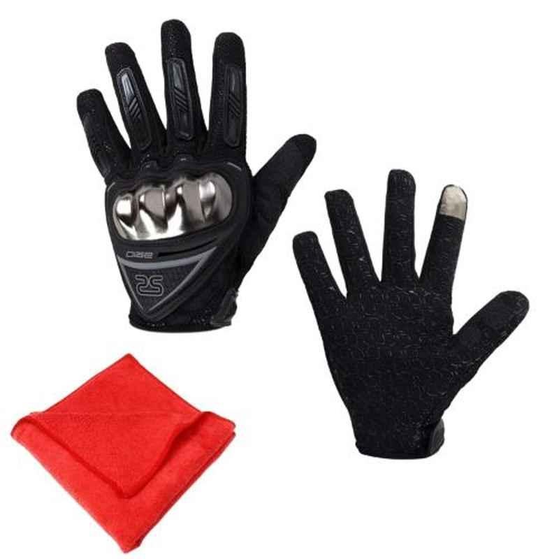 AllExtreme EXBFGXL2 Fabric Plastic Full Finger Sports Protective Gloves with Antiskid Surface, Size: XL