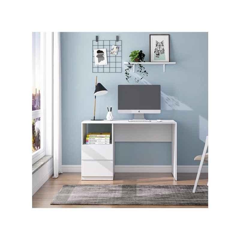 Homebox 120x73cm Fabric White Kulltorp Study Desk, 163111369