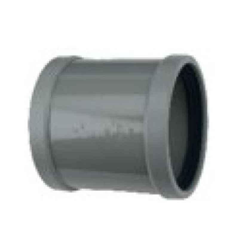 Hepworth 200x201mm PVC Light Grey Push-Fit Pipe Repair Socket, WOGR1110120000