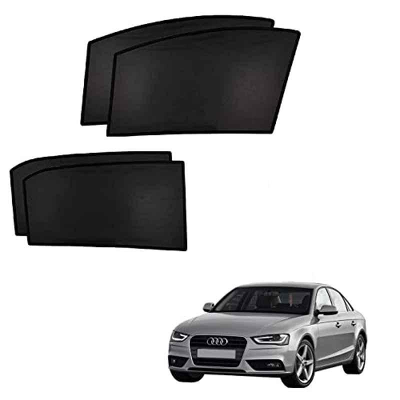 Kozdiko 4 Pcs Custom Fit Non Magnetic Curtains Mesh Car Sun Shade Set for Audi A4