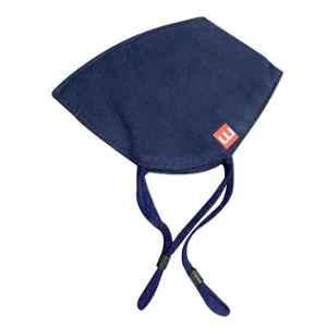 M-Basics Large Navy Blue 3Ply Cotton Mask without Nose Pin (Pack of 10)