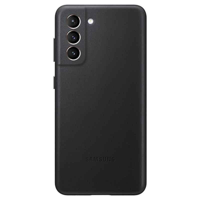 Samsung Leather Black Mobile Cover for S21 , EF-VG991LAEGWW