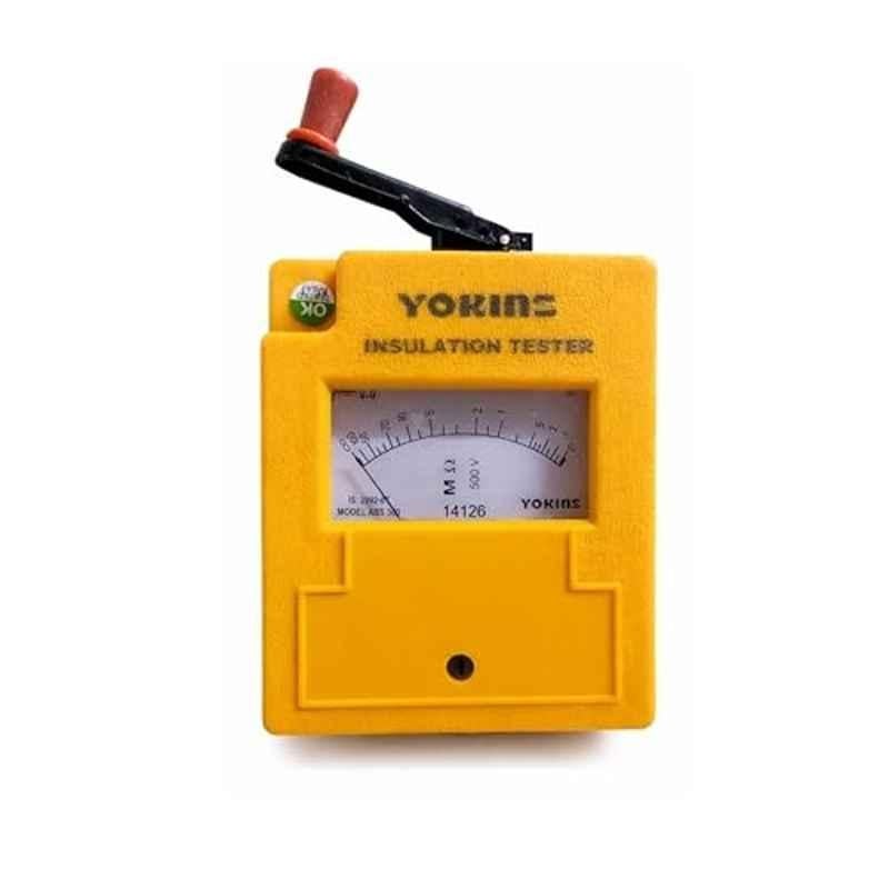 Yokins AHD Series 500V 100 Mohms ABS Hand Driven Analog Megger Insulation Tester, AHD-501